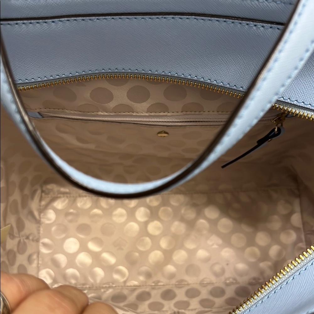 Kate Spade Blue tote bag Structured with shoulder strap and dust bag - Picture 6 of 14
